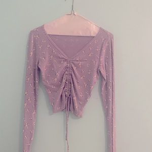 Hollister Long Sleeve Crop Top